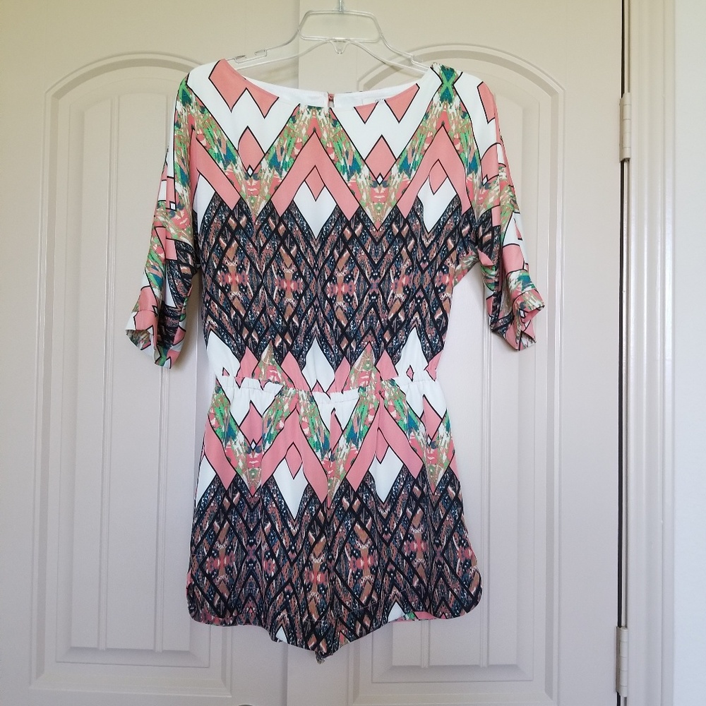 Lavender Brown Romper